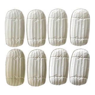 1960s Set of 8 Ceramic Asparagus Dishes by Taste Setter For Sale