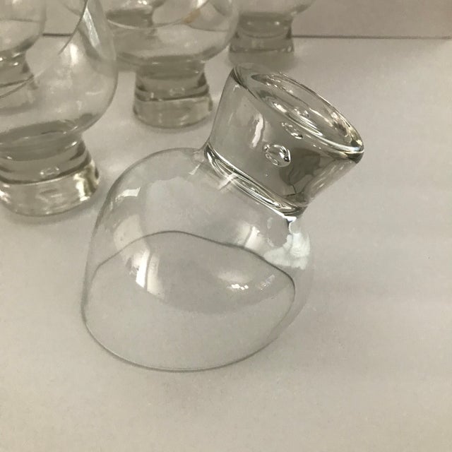 Mid 20th Century Mid-Century Blown Glass Egg Chair Glasses - Set of 10 For Sale - Image 4 of 5