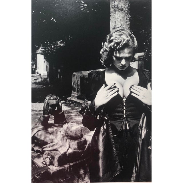 1970s "Père Lachaise, Tomb of Talma, Paris 1977" Vintage Silver Gelatin Print by Helmut Newton For Sale - Image 5 of 7