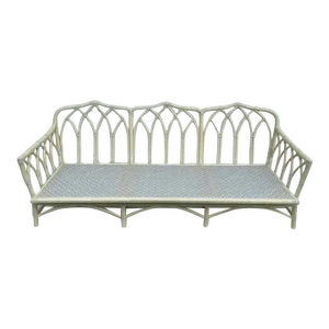 Vintage McGuire Cathedral Back Gothic Sofa