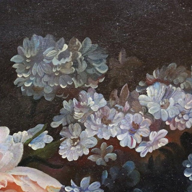 Continental Oil on Board Floral Still Life Painting by J. Waldsey, C1880 For Sale - Image 6 of 12