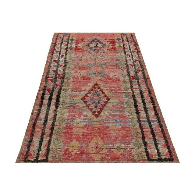 Moroccan Vintage Moroccan Rug in Red With Geometric Patterns, From Rug & Kilim For Sale - Image 3 of 7