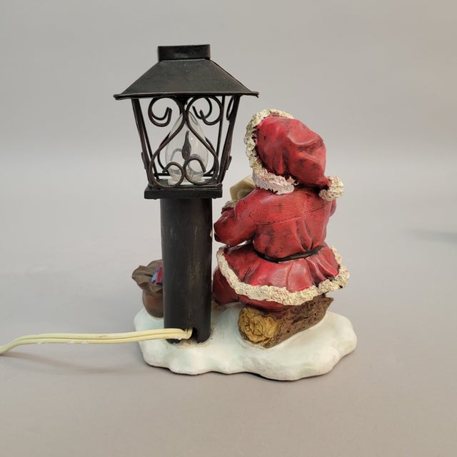 Christmas Vintage Santa Claus Figural Christmas Accent Lamp, C. 1990s For Sale In Raleigh - Image 6 of 10