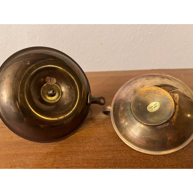 Metal Vintage Chamberstick Candle Holders - a Pair For Sale - Image 7 of 8