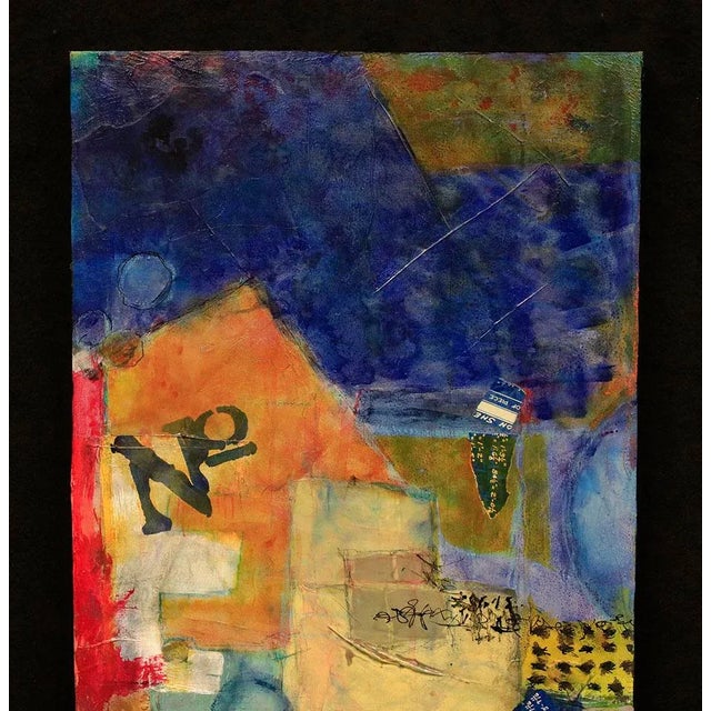 Abstract mixed media landscape painting on stretched canvas by the artist Jill Krasner. There is so much to look at in...