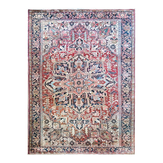 Mid 20th Century Persian Heriz Rug For Sale