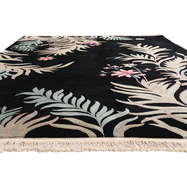 Art Deco Vintage Chinese Art Deco Rug, 08'06 X 11'06 For Sale - Image 3 of 10