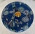 Stylish Port 68 Transitional Blue Temple Garden Ice Bucket, floral seats, showroom floor sample