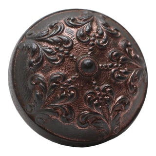Antique Malden Cast Iron Bronze Plated Door Knob For Sale