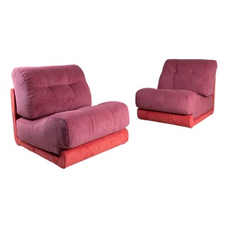 L2C Lounge Chairs by Guido Faleschini for Mariani, 1970s, Set of 2 For Sale