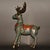 Metal Monumental Pair of Vintage Cloisonné Enamel & Gilt Bronze Deer Figures For Sale - Image 7 of 9