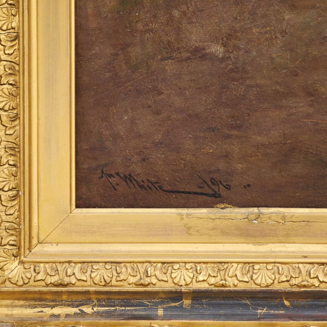 John White RI, Boy with Donkey, 1896, Painting, Framed For Sale - Image 7 of 9