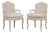 Pair of Louis XVI Painted Cane Back Fautuils Armchairs For Sale