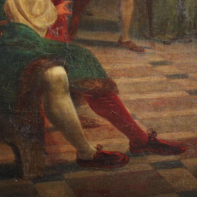 Historical Subject, Oil on Canvas, Framed For Sale - Image 5 of 16