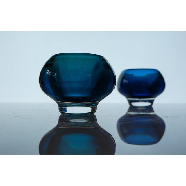 Glass Sommerso Glass by Mona Morales, 1960s, Set of 4 For Sale - Image 7 of 12