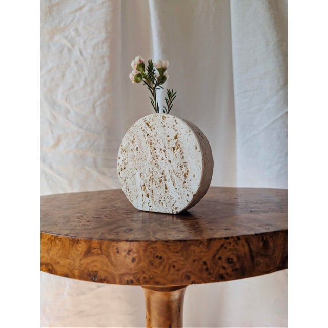 1970s Vintage Travertine Bud Vase from Fratelli Mannelli, 1970s For Sale - Image 5 of 11