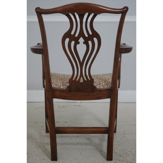 Baker Furniture Company Set of 8 Baker Vintage Mahogany Dining Room Chairs For Sale - Image 4 of 18