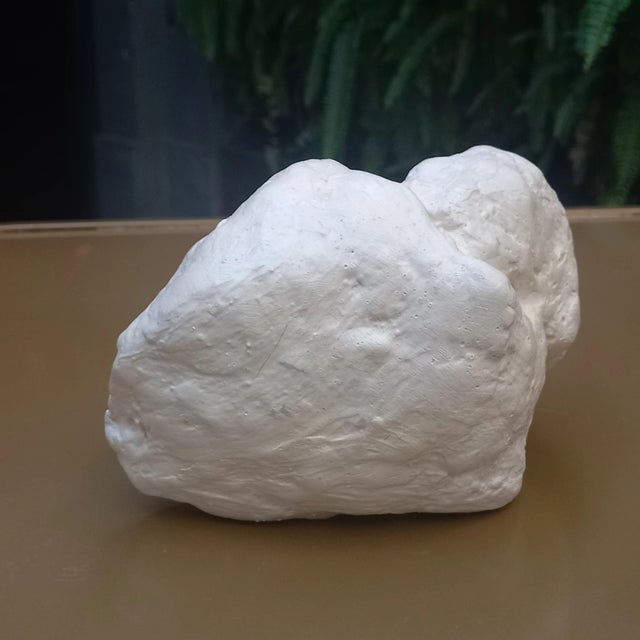 Vintage Plaster Abstract Natural Color Palette Sculpture For Sale - Image 12 of 12