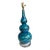 Vintage Mid-Century Triple Gourd Blue/Green Porcelain Lamp For Sale