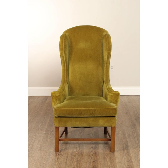 Chippendale Style Tall Back Wing Chair For Sale In Philadelphia - Image 6 of 12