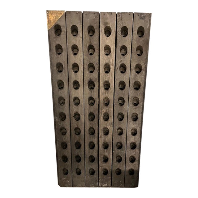 1980s French Country Wine Riddling Rack For Sale