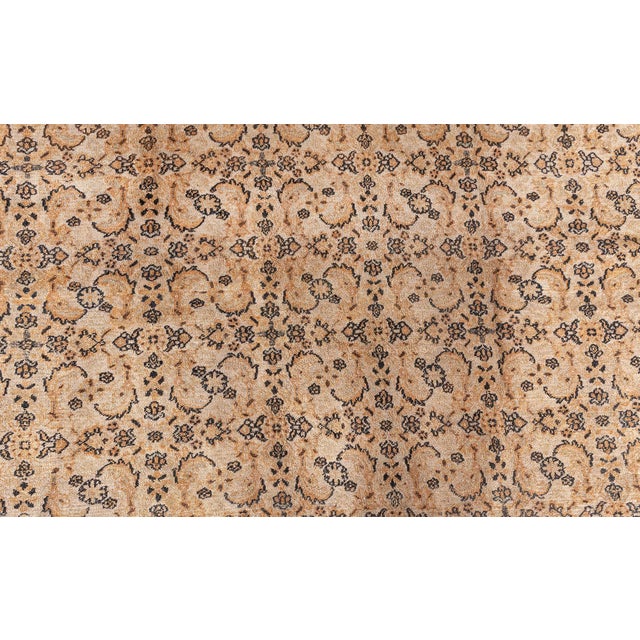 Late 19th Century Authentic 19th Century Persian Meshad Handmade Wool Carpet For Sale - Image 5 of 8