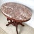 Mid 20th Century Victorian Revival Marble Top Center Table With Carved Walnut Pedestal Base For Sale - Image 5 of 18
