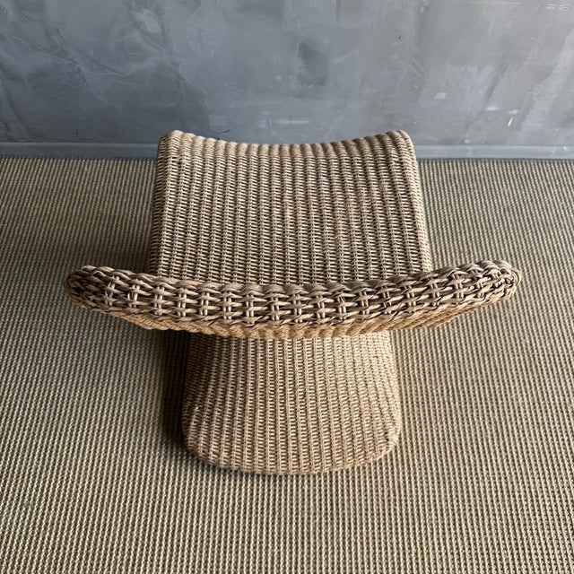Textile Outdoor Woven Rope Dining Chairs For Sale - Image 7 of 7