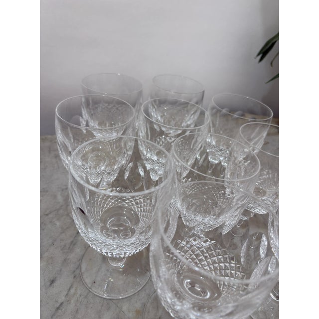 Glass Waterford Colleen Short Stem Wine Glasses- Set of 10 For Sale - Image 7 of 8