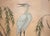 "Willow and White Herons" by Yukiga, 1970s Showa Era Japanese Painted Byobu Screen For Sale - Image 10 of 18