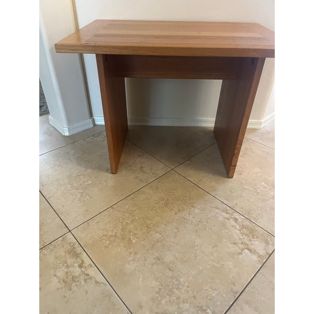 1960s Mid-Century Modern Teak Ansager Møbler a/S Danish Accent Side Table For Sale - Image 11 of 12