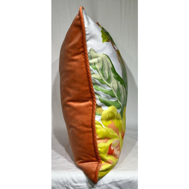 Mega Chintz printed on linen for Isaac Mizrahi in collaboration with S. Harris fabrics with back and cording of cotton...