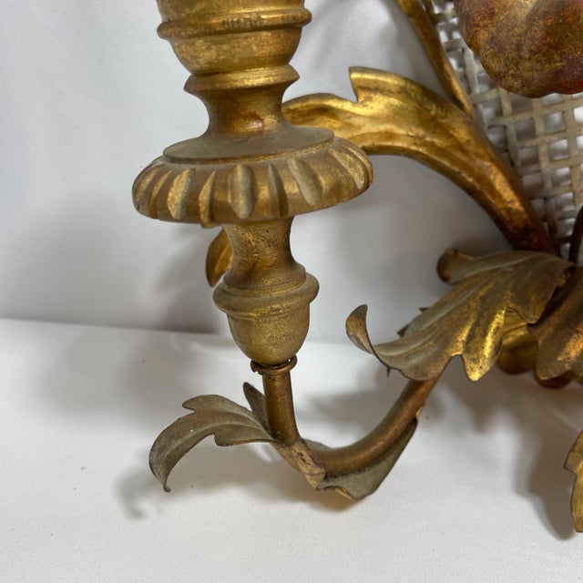 Late 19th Century French Gilded Sconce Candle Holder For Sale - Image 4 of 13
