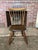 Pair of Antique American Primitive Style Windsor Side Chairs Marked by O. Bail.ey.. J Features a plank seat, spindle back...