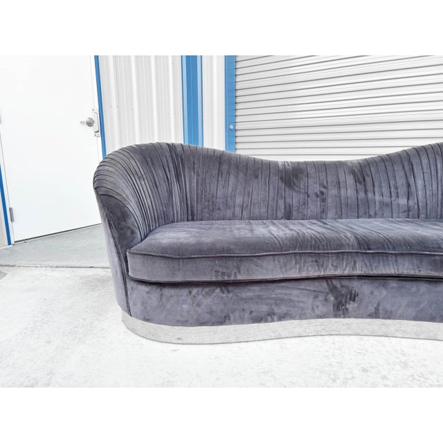 Mid-Century Modern 1980s Mid Century Chrome Sofa For Sale - Image 3 of 13