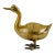 Vintage Mid-Century Modern Hollywood Regency Solid Brass Duck For Sale