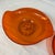 1960s Pair of Vintage Viking Glass "Epic" Persimmon Orange Candle Holders For Sale - Image 5 of 7