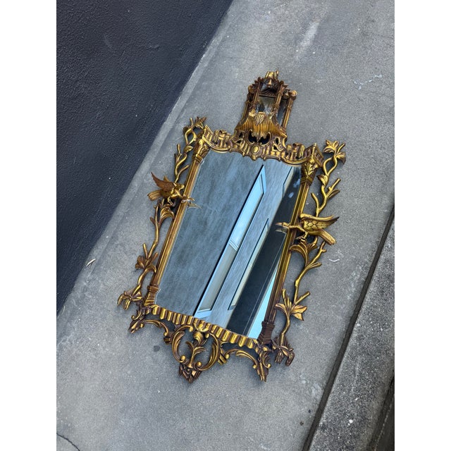 Victorian Iron Sculptural Gilded Mirror For Sale - Image 11 of 12