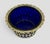 Mid-Century Modern Mid 20th Century Cobalt Blue Silver Plate Filigree Condiment Bowl For Sale - Image 3 of 12