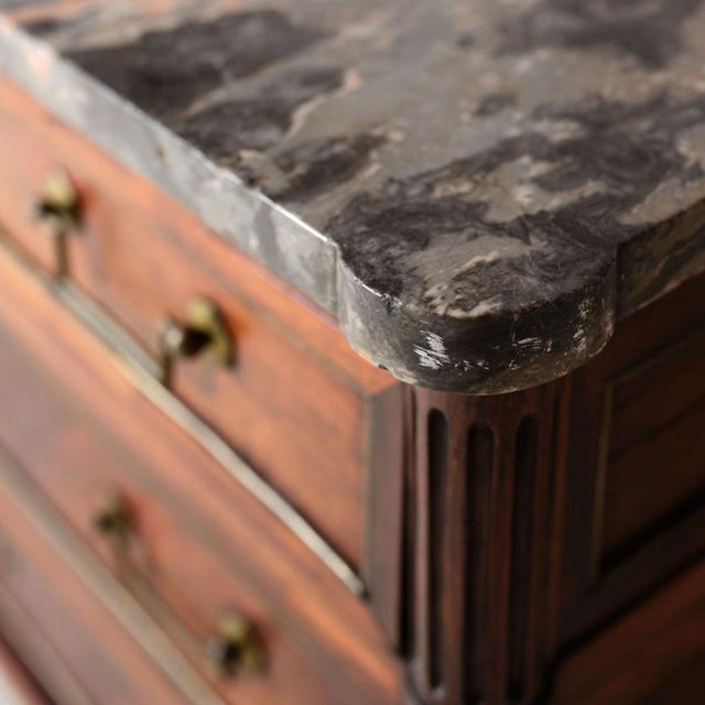 Late 17th Century French Empire Cherry Wood Commode With Marble Top For Sale In Birmingham - Image 6 of 16