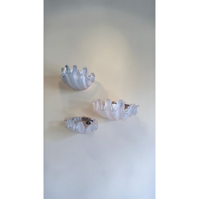 Murano Glass Wall Lamp from Barovier & Toso, Italy, 1940s For Sale - Image 6 of 8