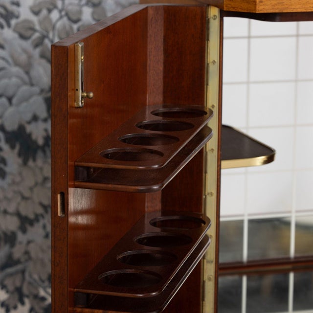Mid 20th Century Swedish Art Deco Birchwood Marquetry Bar Cabinet For Sale - Image 15 of 18