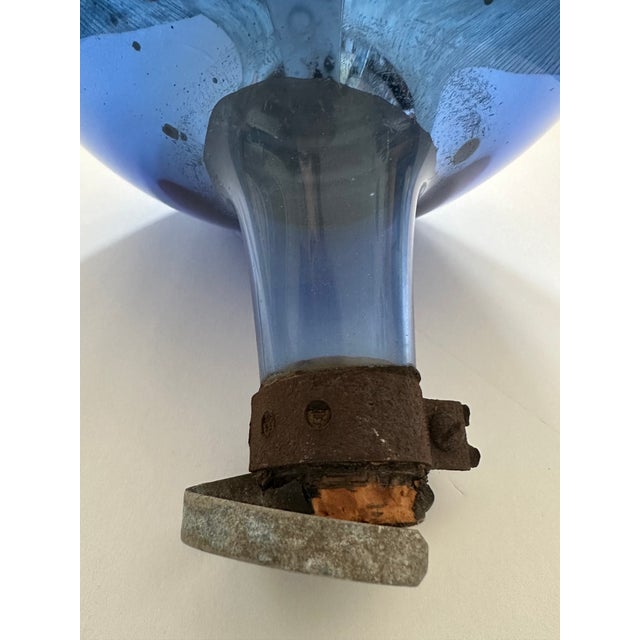 Early 20th Century Mercury Glass Garden Gazing Ball Ornament For Sale - Image 10 of 11