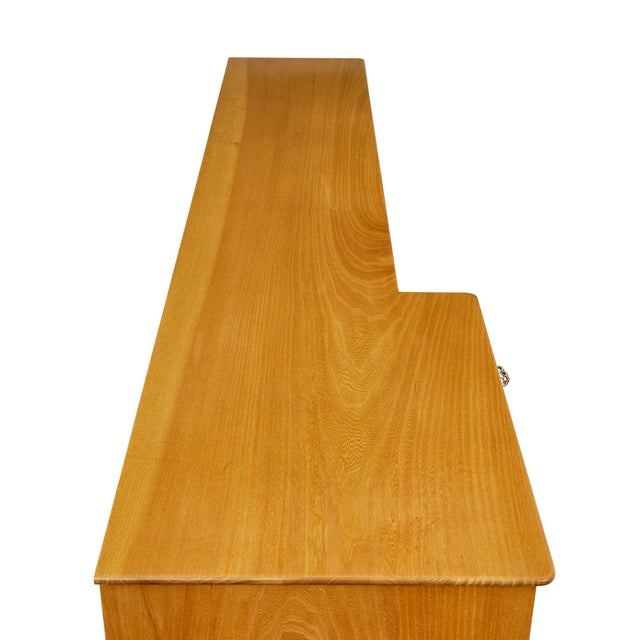 Mid-Century Elm Low Open Bookcase by Ferdinand Lundquist, 1950s For Sale - Image 9 of 12