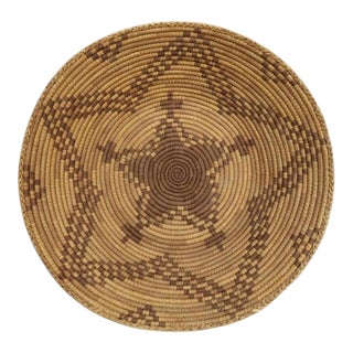 Vintage Southwest Native American Coiled Basket C1940 For Sale