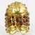Gucci Carved Metal Bracelet and Ornament, gift box For Sale - Image 12 of 17