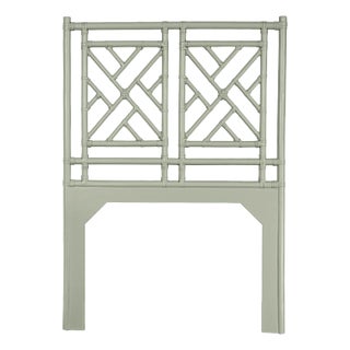 Chippendale Headboard Twin, Celery Green For Sale