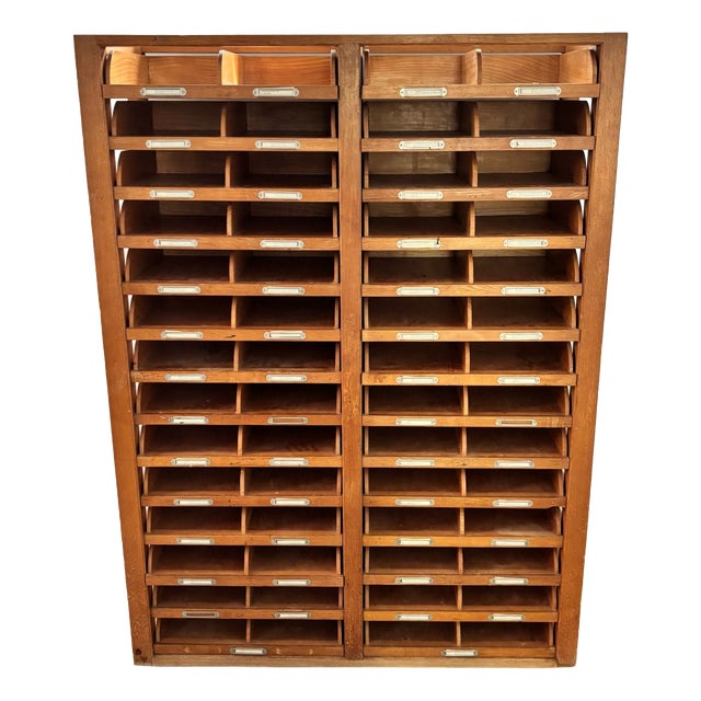 Wooden Archive Cabinet with 28 Drawers, 1940s For Sale