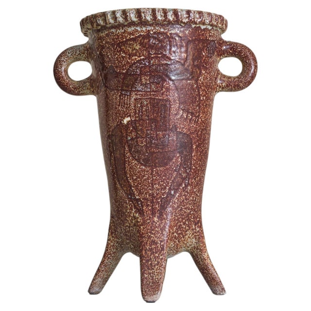 Large French Ceramic Vessel by Accolay No. 01, 1960s For Sale
