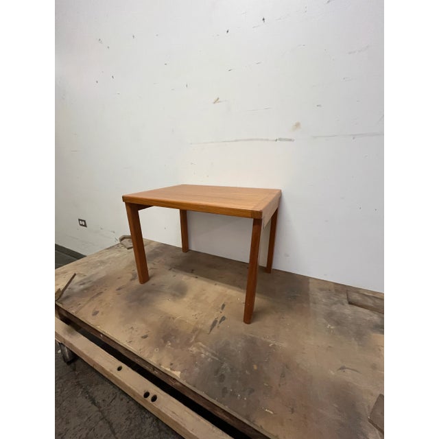 Mid-Century Modern Teak End Table For Sale - Image 9 of 9
